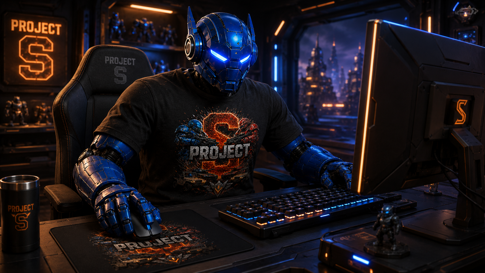 Robot using a Project S mouse pad